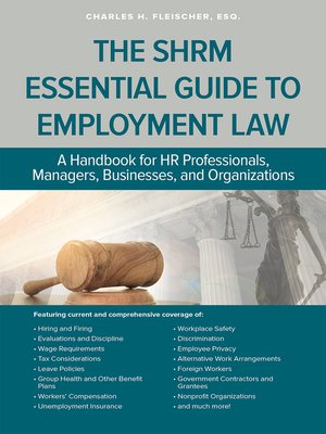 cover image of The SHRM Essential Guide to Employment Law